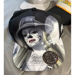 Dyse One Mens Snapback Hat Black Chicano Art Gangsta Paradise Ridin Low New Tag